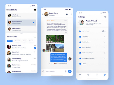 Messenger Messaging Mobile App. chat app chatting dailyui direct messaging figma message app messaging messenger mobile app ui ux