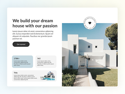 Real estate business web design - UI Design