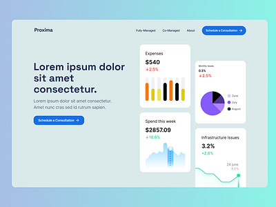 Proxima SaaS Landing Page