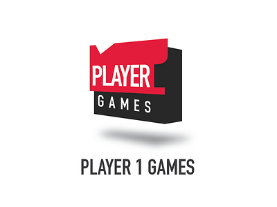 Player1games branding game logo design typography