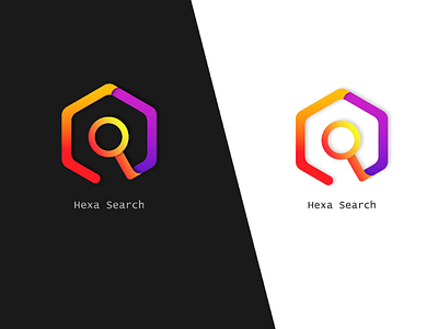 Hexa Search adobe design designing graphic graphic designer hexasearch illustration illustrator logo minimal logo