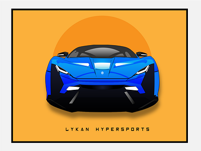 Lykan Hypersports adobe adobe illustrator art design designing graphic graphic designer illustration illustrator lykan hypersports supercars vector