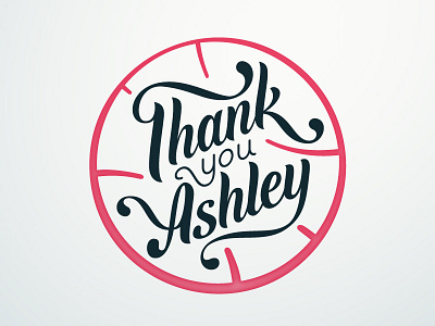 Thank you Ashley debut lettering thanks