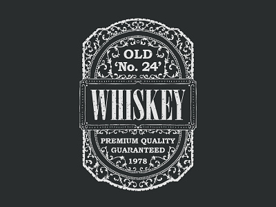 Whiskey Label black label old vintage whiskey white