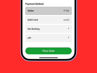 Payment Method - Vending Machine Application