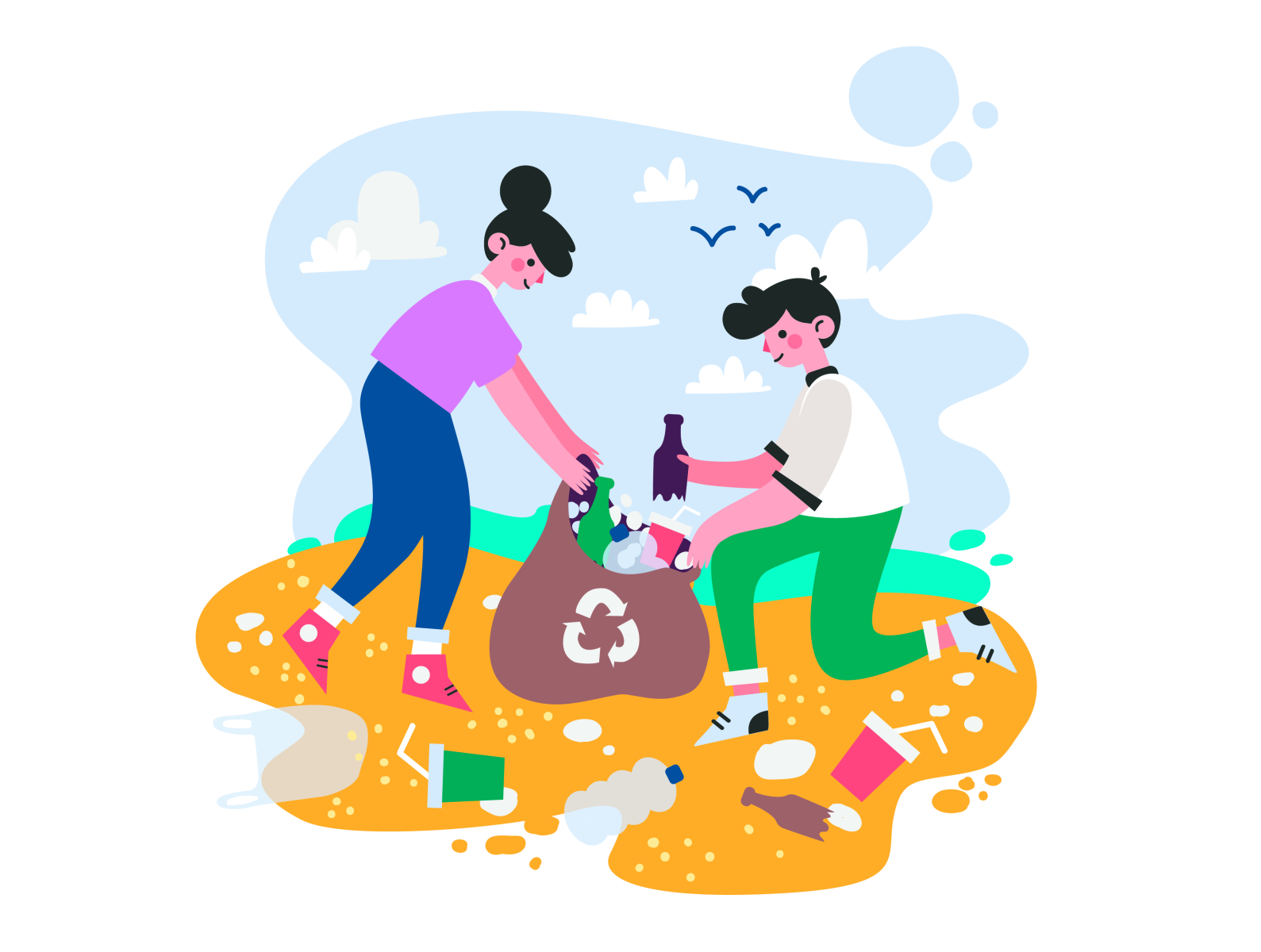 responsible consumption and production by Gusti on Dribbble