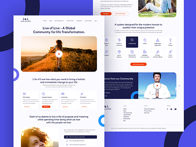 Life of Love Landing Page design minimal ux web webdesign