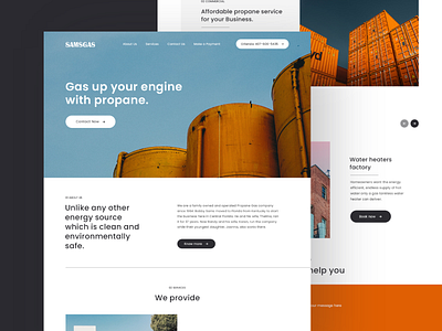 Landing page design agency gas agency minimal ux web web design webdesign website