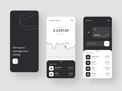 Financial app design