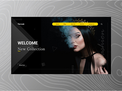 Fashion Landing Page branding ui visual design website