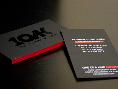 One of a Kind Motors • Business Card