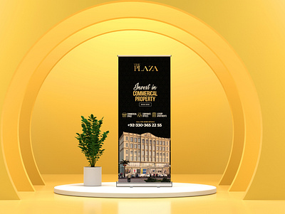 Roll up Design | THE PLAZA By Emlaak Property Managers a4 design app branding company profile creative design design illustration logo ui