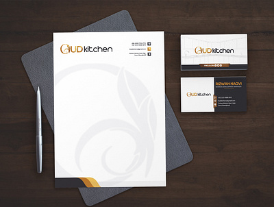 OuD Kitchen | Business Card & Letterhead a4 design branding company profile creative design design flyer illustration logo ui ux vector