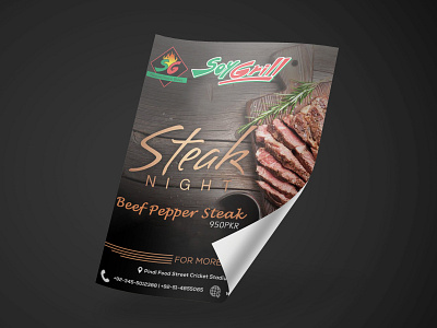 brochure design | Soy Grill a4 design branding company profile creative design design illustration logo ui ux vector