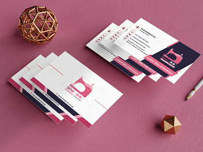 Business Card Design with Mockup a4 design branding company profile creative design design illustration logo ui ux vector