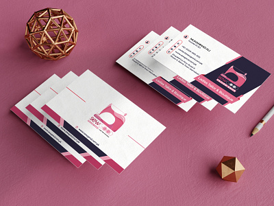 Business Card Design with Mockup