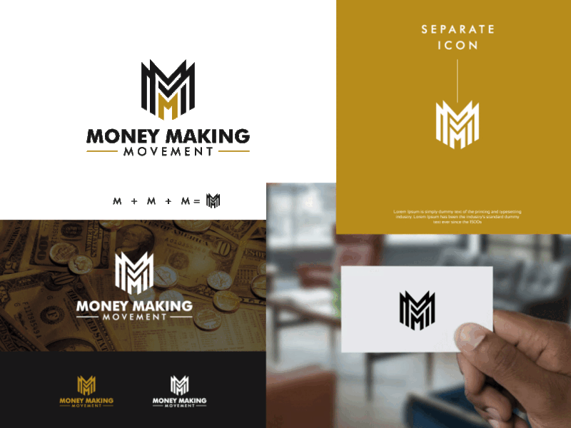 MMM Logo abstract logo business logo custom logo finance logo font based letter m letter m logo logo design mmm logo text text based logo word logo