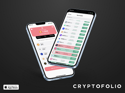 Cryptofolio - portfolio management and tracking iOS application