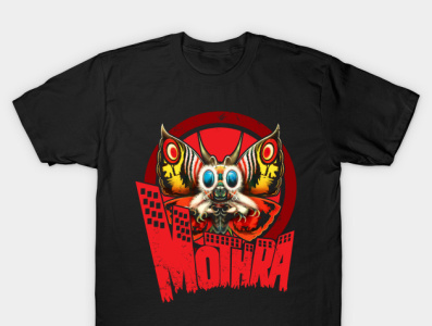 Mothra City Logo (For Dark Shirts).