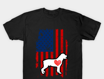 Rottweiler 4th of July T Shirt Merica USA American Flag