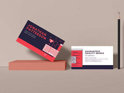 Illustration Business Card branding design illustration minimal photoshop professional simple vector