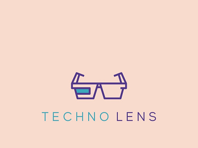 Techno Lens Logo app branding design icon illustration logo minimal professional simple vector