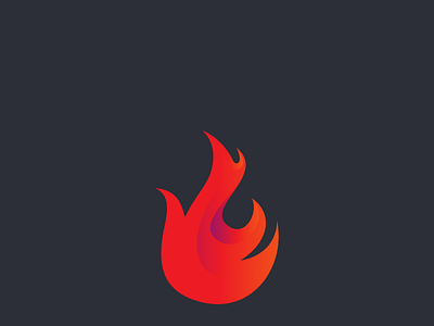 Minimal Fire branding colorful design fire icon illustration logo mark minimal professional red responsive simple vector
