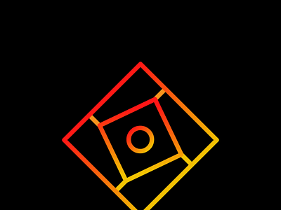 Squre Sharingan creative logo design gradient logo illustration logo design minimal professional simple unique logo vector