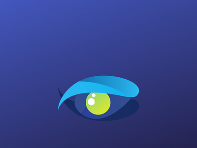 Gradient Eye branding creative logo design gradient logo icon illustration logo minimal professional simple unique logo vector