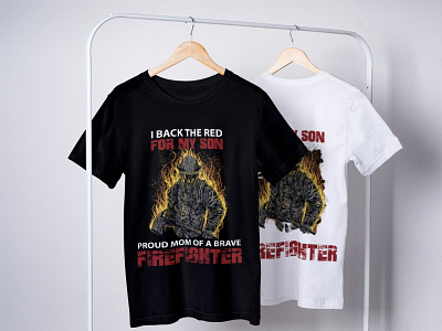 Firefighter T-shirt branding design professional t shirt vector
