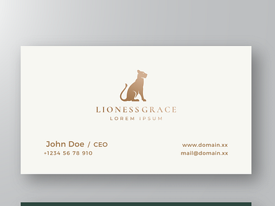 Lioness Grace Gradient branding gradient graphic design illustration minimal professional simple vector