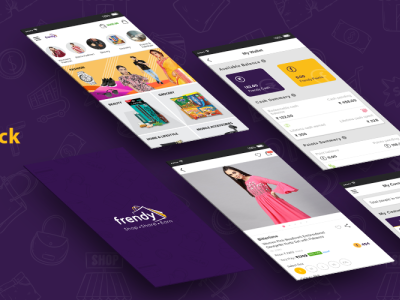 Frendy App app design ecommerce illustration mobile app design modern ux