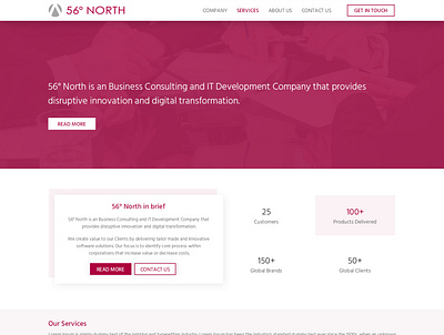 56 North app design modern ux web app design