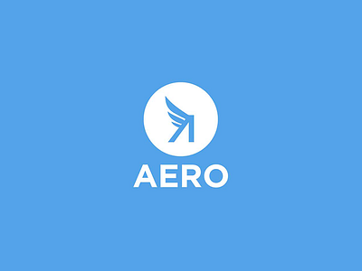 Aero Logo branding brandmark identity logo symbol typography