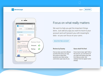 App Store Monitoring - ReviewLoupe flat flat design responsive responsive design responsive webdesign web web design webdesign