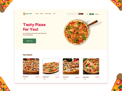 Pizza Website design