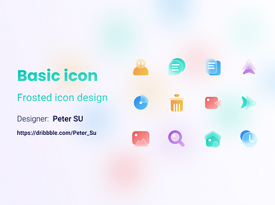 Frosted icon design figma frosted glass icon ui