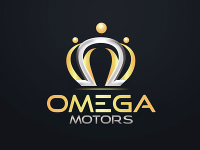 Logo for Omega Motors branding car design illustration logo vector