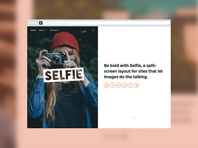 Selfie Tumblr Theme blog header minimal selfie theme themes tumblr ui web design