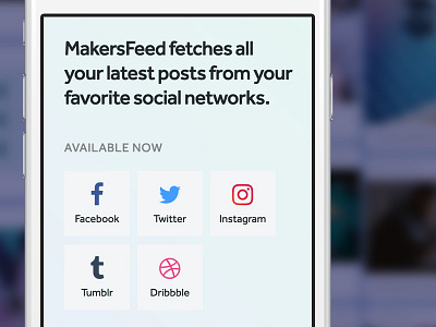 MakersFeed mobile