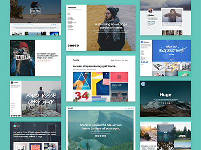 Precrafted Wordpress + Tumblr Themes portfolio themes tumblr wordpress