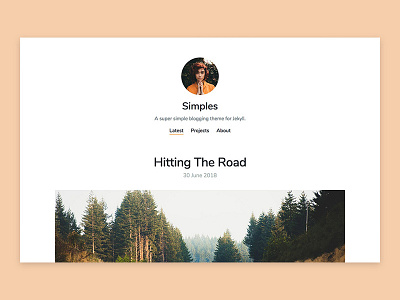 Simples – Blog Jekyll Theme blog blogging jekyll jekyllrb minimal personal portfolio theme themes web design