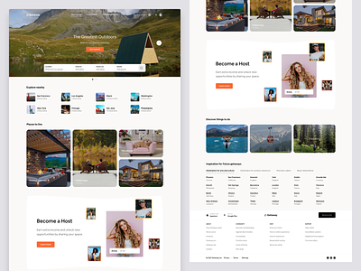 Getaway airbnb travel ui ux web webdesign