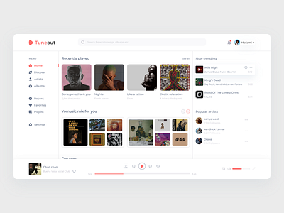 Music Lab design frankocean hiphop kenrdicklamar music musicweb ui uiux ux web webdesign