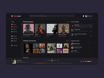 Music Lab - Dark mode dark dark mode darkmode design music ui uiux ux web webdesign webmusic