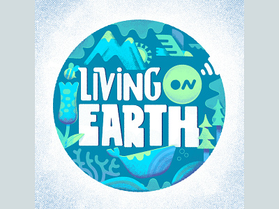 Living on Earth illustration texture