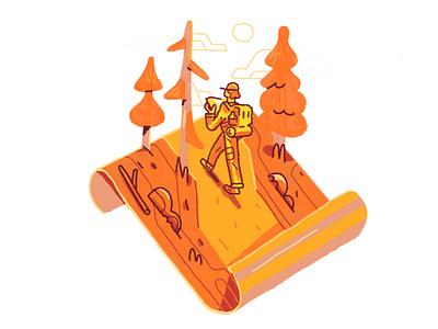 Hiking Season illustration