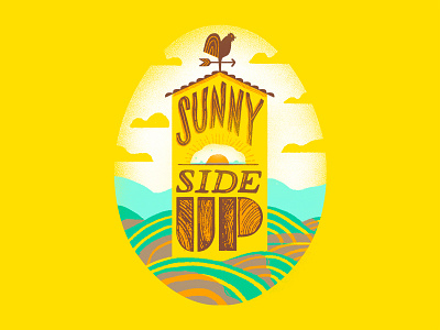Sunny Side Up handrawn illustration type