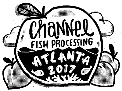 Channel Fish Tote atlanta illustration totebag