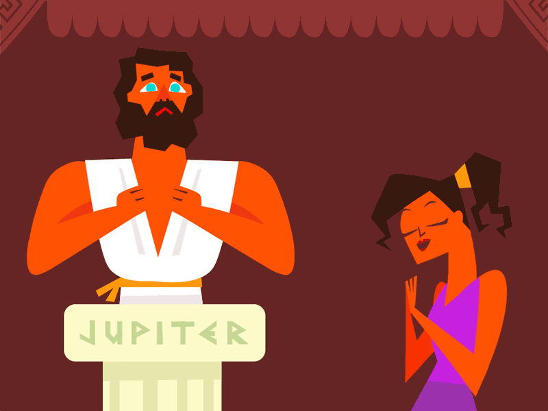 Jupiter after animation effects gif illustration promo